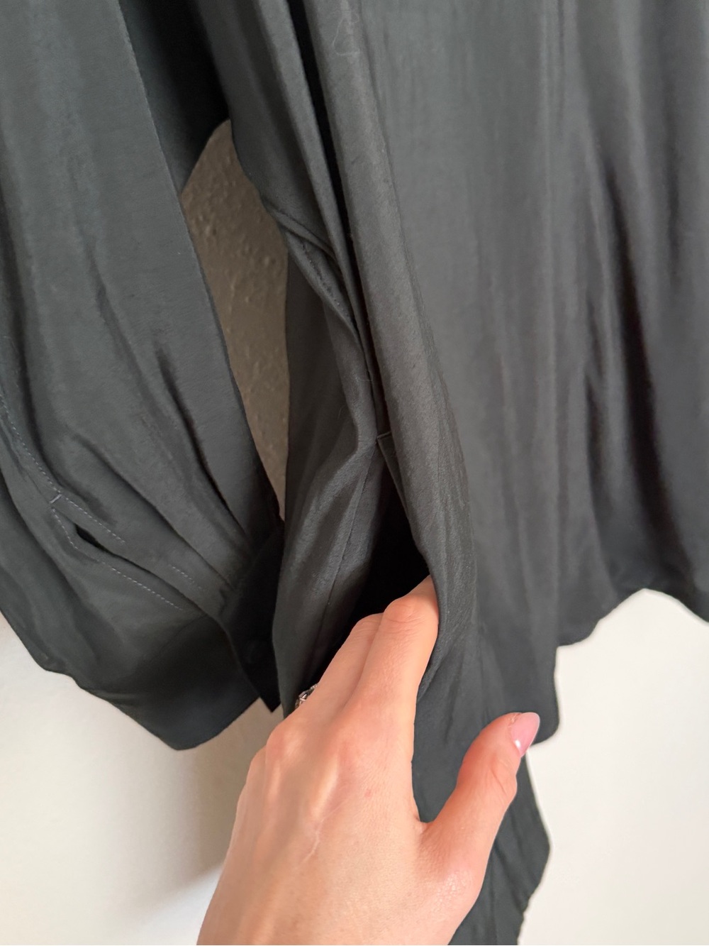 COS Batwing Sleeve Mini Dress High Neck Modal Oversized US 8 - Picture 10 of 12